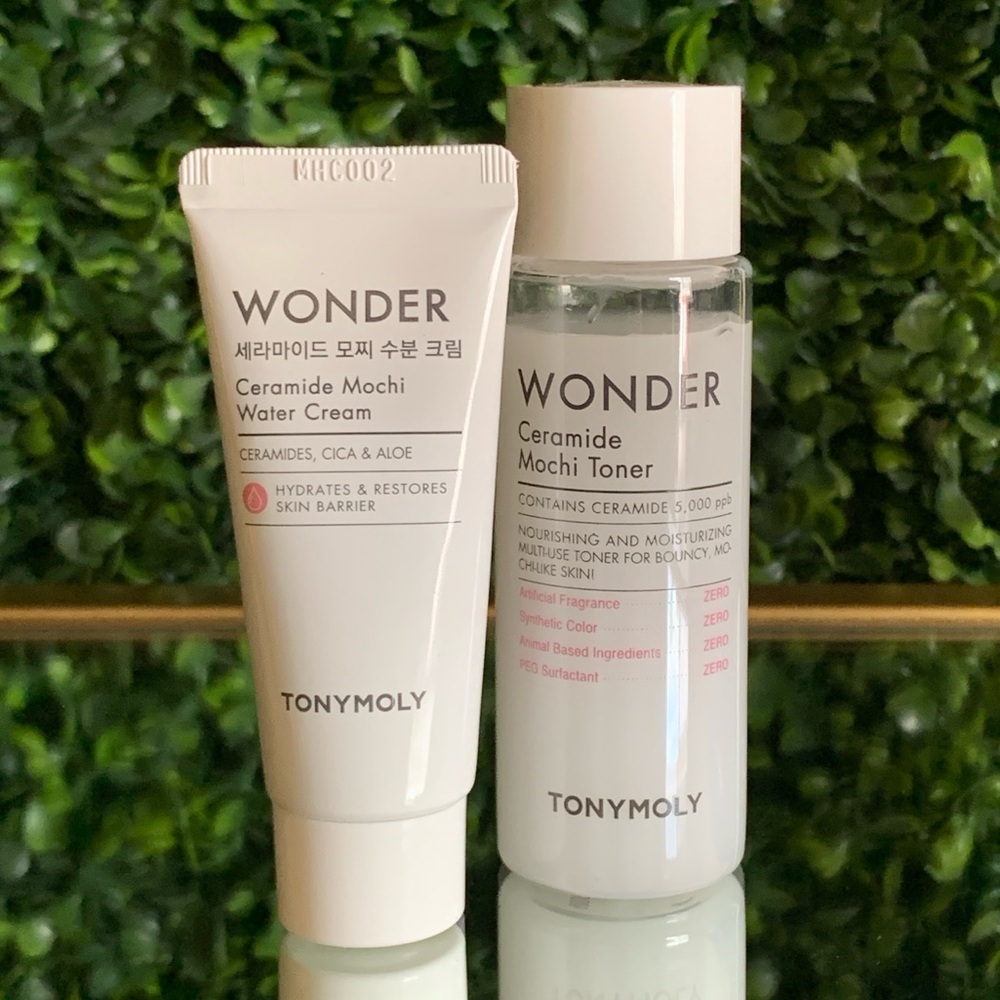 TonyMoly WONDER Ceramide Mochi Toner & Mochi Water Cream | NEW | Tony Moly